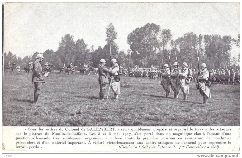 _P900: Sous Les Ordres Du Colonel De Galembert..... Met TRESOR Et POSTES *4*  6-11 17 - Weltkrieg 1914-18