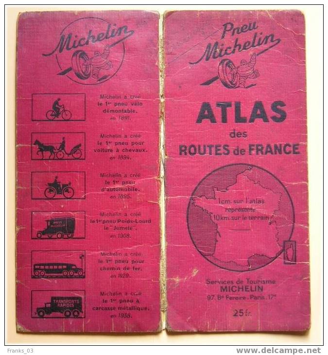 *** Michelin 1943 *** Atlas Des Route De France - Wegenkaarten
