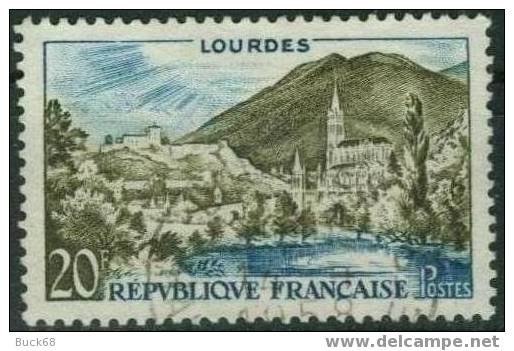 FRANCE Poste 1150 (o) Basilique De Lourdes : Pélerinage Et Apparition De La Vierge à 20% De La Cote - Oblitérés