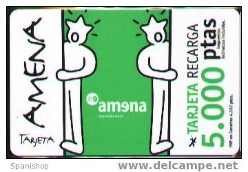 AMRR-010 Cupon De Recarga Amena 5000 Ptas. Nº Compactos, G&D Reverso - Amena - Retevision