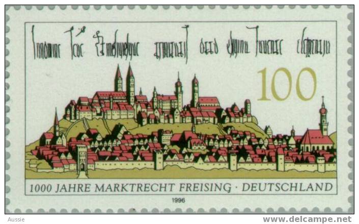 Allemagne Bund Duitsland 1996 Yvertn° 1688 *** MNH  Cote 1,50 Euro  Freising - Nuovi