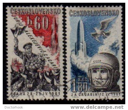 CZECHOSLOVAKIA   Scott   #  C 51-2   VF USED - Poste Aérienne