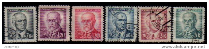 CZECHOSLOVAKIA   Scott   #  293-300A   F-VF USED - Used Stamps
