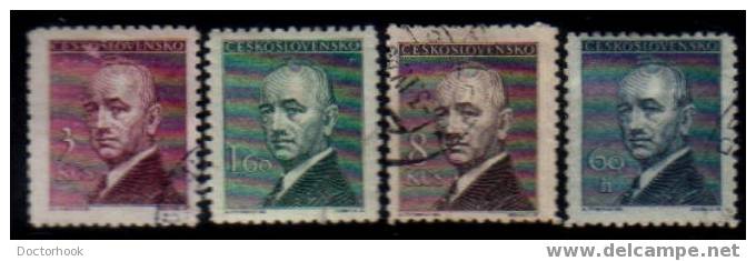 CZECHOSLOVAKIA   Scott   #  318-21   F-VF USED - Used Stamps