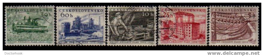 CZECHOSLOVAKIA   Scott   #  731-5   VF USED - Usados