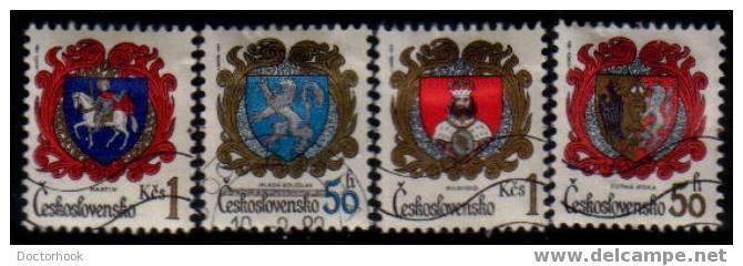 CZECHOSLOVAKIA   Scott   #  2499-2502   VF USED - Used Stamps