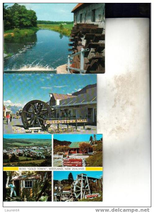 3 Watermill Postcard - 3 Carte Postale DE MOULIN A EAU - Moulins à Eau