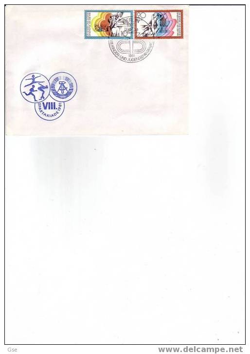 GERMANIA DDR 1981 - FDC - Yvert 2272/73 - Annullo Speciale Illustrato - Gymnastik