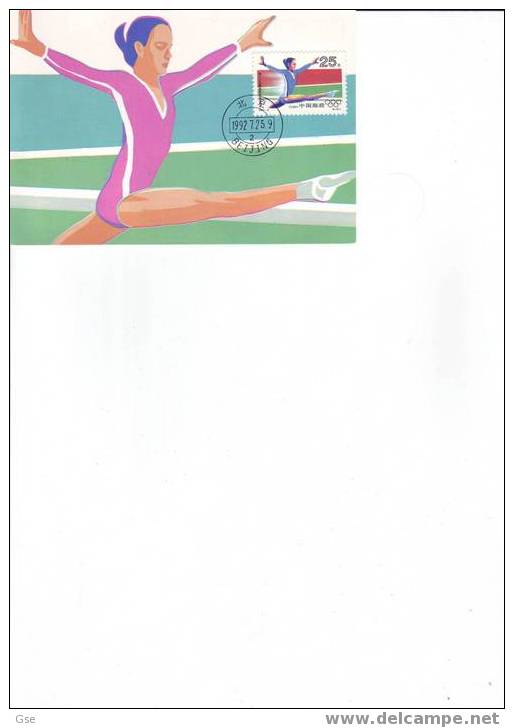 CINA 1992 - Yvert 3122 - CM - Sport - Ginnastica - Gymnastik