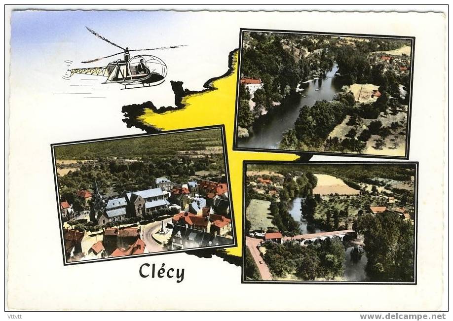 Clecy (Calvados) : Multivues (circulée, 1965) - Clécy