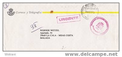 Mot071  - SPANIEN -/ Dienstsache Der Spanischen Post, Express Mit Pferdekutsche Im Stempel - Dienstmarken