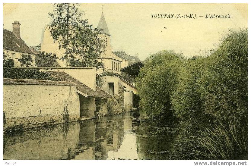 77 . TOURNAN .  . L´ABREUVOIR . ET LES LAVOIRS . - Tournan En Brie