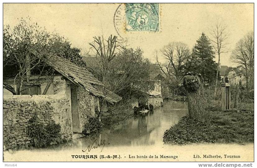 77 . TOURNAN .   LES BORDS DE LA MARSANGE , LE DEVERSOIR . - Tournan En Brie