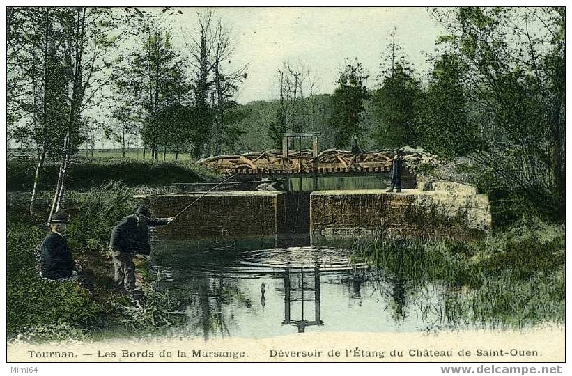 77 . TOURNAN .   LES BORDS DE LA MARSANGE , LE DEVERSOIR DE L´ETANG DU CHATEAU DE SAINT-OUEN . - Tournan En Brie