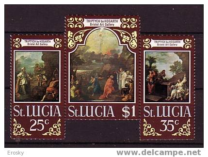 P4030 - ST LUCIA Yv N°273/75 ** TABLEAUX - St.Lucia (...-1978)