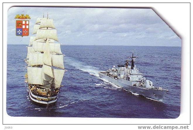 SAILING & WAR SHIP ( Italy ) - Bateau à Voile - Voilier - Segelschiff  - Navire à Voile - Veliero - Warship - Italia - Bateaux