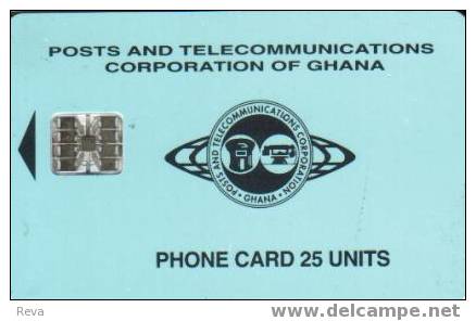 GHANA 25 UNITS  BLUE   LOGO  GHA-014  EXP 09/97  CHIP 7  SPECIAL  PRICE !!! - Ghana
