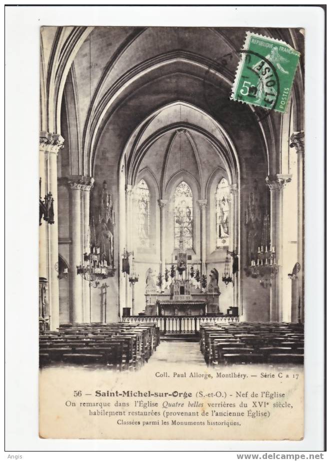 CPA----91----SAINT-MICHEL-SUR-ORGE----EGLISE - Saint Michel Sur Orge