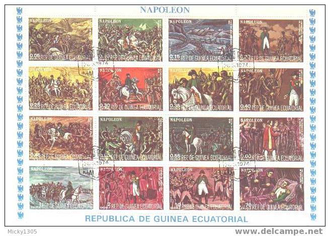 Äquatorial Guinea / Guinea Ecuatorial - Kleinbogen Gestempelt / Miniature Sheet Used (B514) ** - Napoleon