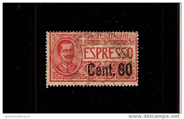 Regno D´ Italia - 1922 - POSTA ESPRESSO: Valore Usato Da 50 C. Soprastampato 60 C - In Buone Condizioni - DC0415. - Poste Exprèsse