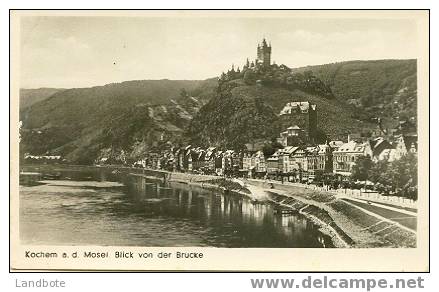 Kochem Cochem A.d. Mosel Blick Von Der Brücke - Cochem