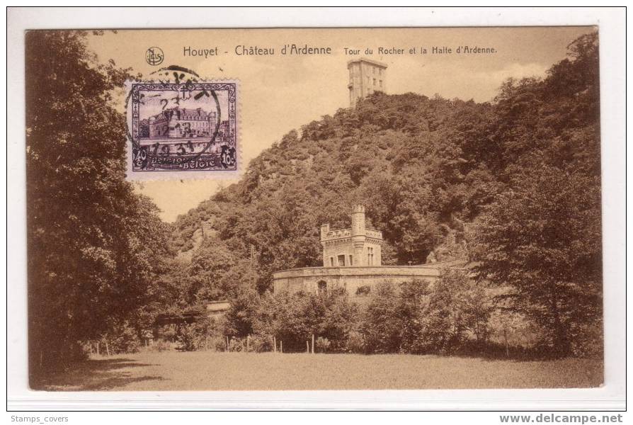 BELGIUM USED POST CARD 1931 HOUYET CHATEAU D´ARDENNE - Houyet