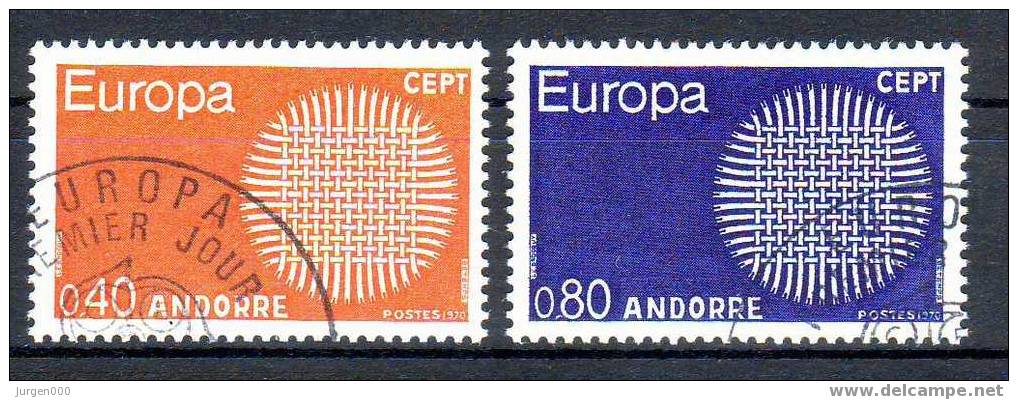 Frans Andorra, Nr 222/223, Michel = 25 € (X14745) - 1970