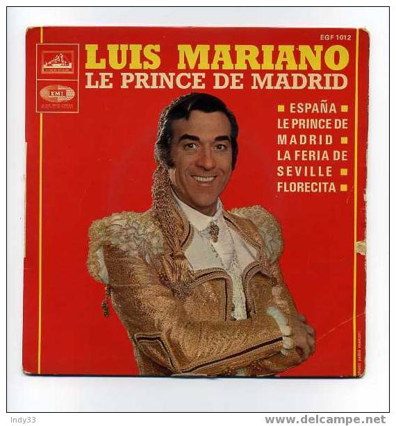 - LUIS MARIANO . LE PRINCE DE MADRID . - Opera