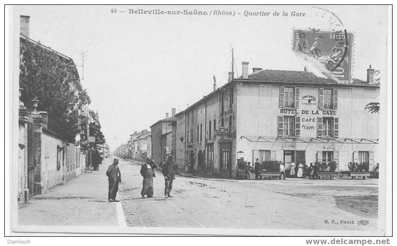 69 // RHONE / BELLEVILLE SUR SAONE / Quartier De La Gare / N° 40 / ANIMEE, B.F. / ** - Belleville Sur Saone