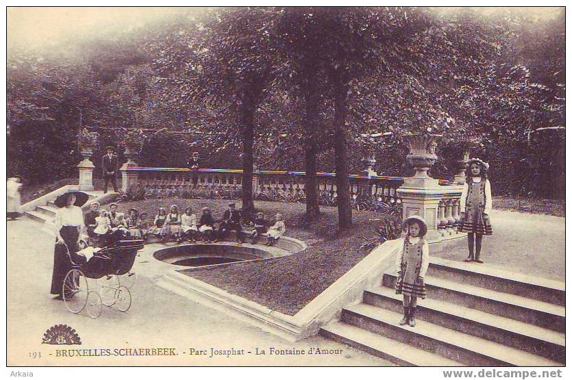 SCHAERBEEK = La Fontaine D'amour = Belle Carte Très Animée N° 193 (vierge) - Schaarbeek - Schaerbeek