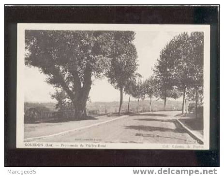 010543 Gourdon Promenade De L´arbre Rond édit.combier Galeries De France  Belle Carte - Gourdon