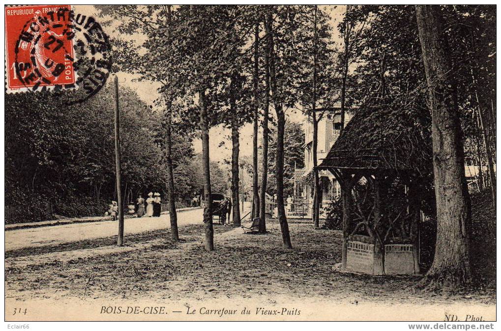 80  BOIS DE CISE      (Somme)       Le Carrefour Du Vieux-Puits    Année (1909)  N°314  X - Bois-de-Cise