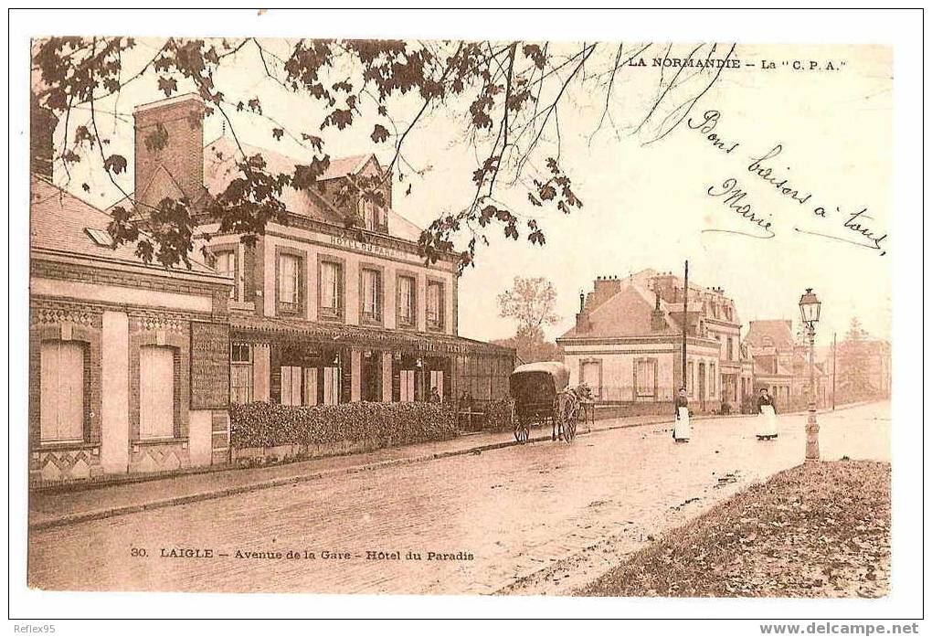 LAIGLE - Avenue De La Gare - Hôtel Du Paradis - L'Aigle