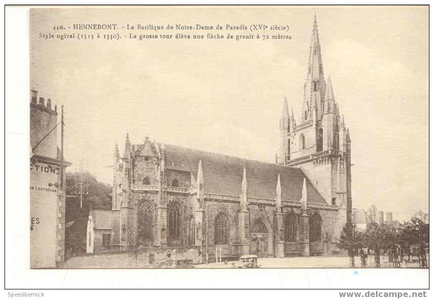 56-HE-26 Hennebont La Basilique Notre Dame 440 Laurent Nel (sans Monument Aux Morts) - Hennebont