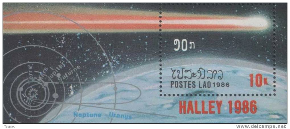 Laos 1986 Mi# Block 112 ** MNH - Halley's Comet / Space - Asie