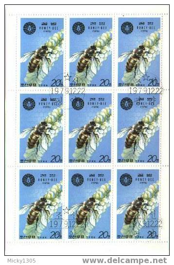 Kleinbogen Gestempelt / Miniature Sheet Used (B518) ## - Abejas