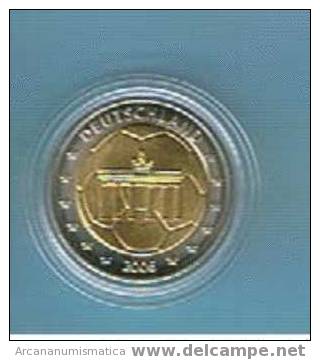 ALEMANIA 2 EURO PRUEBA SPECIMEN 2005 FIFA 2006 Pieza MUY RARA/VERY RARE  DL-114 - Deutschland