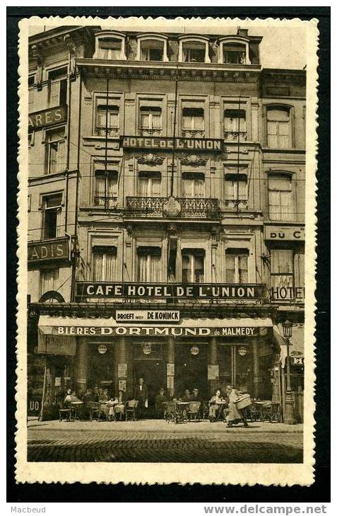 ANVERS - Café Hotel De L´Union 29, Place De La Gare - Propriètaire A. Van Tongel - Antwerpen