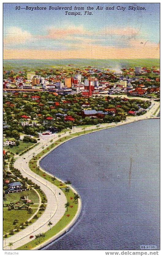 Tampa, Fla. -1946 -  Bayshore Boulevard - Voyagée USA-Canada - Tampa