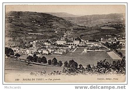 CPA 69 BOURG DE THIZY - Vue Generale - Thizy