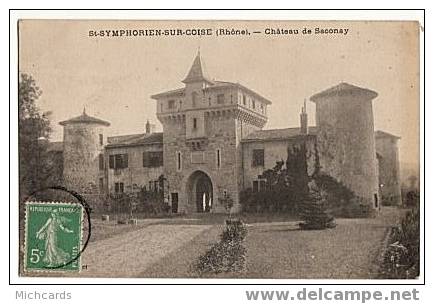 CPA 69 ST SYMPHORIEN SUR COISE - Chateau De Saconay - Saint-Symphorien-sur-Coise