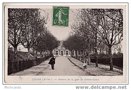 CPA 69 GIVORS - Avenue De La Gare De Givors Canal - Givors