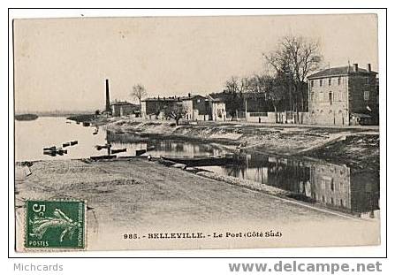 CPA 69 BELLEVILLE - Le Port (Cote Sud) - Belleville Sur Saone