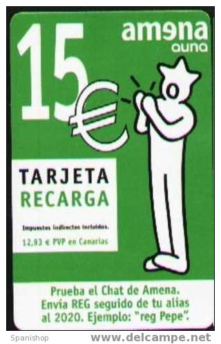 AMRR- ??? Tarjeta Recarga Amena 15€ . Elektra Reverso - Amena - Retevision