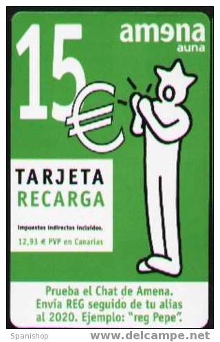 AMRR- ??? Tarjeta Recarga Amena 15€ . Elektra Reverso - Amena - Retevision