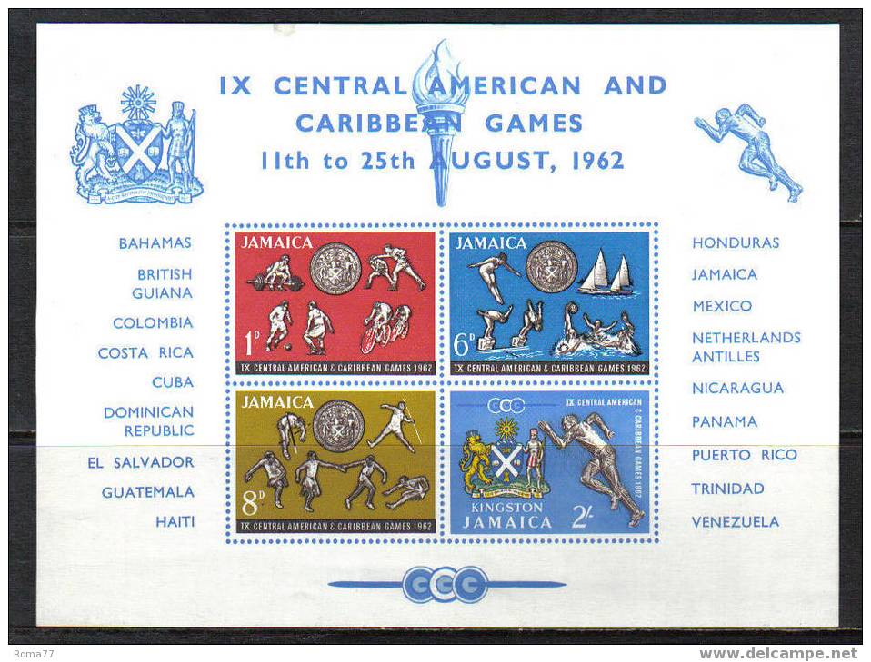 E331a - JAMAICA , FOGLIETTO N. 46  *** Caribbean Games - Jamaique (1962-...)