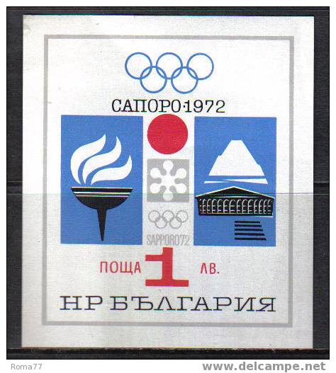 E337 - BULGARIA , BF N. 35 *** - Winter 1972: Sapporo