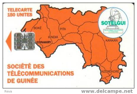 GUINEA  150 UNITS  ORANGE  MAP  CHIP 7  REV. C   GUI-09   CHIP  SPECIAL  PRICE !! - Guinee