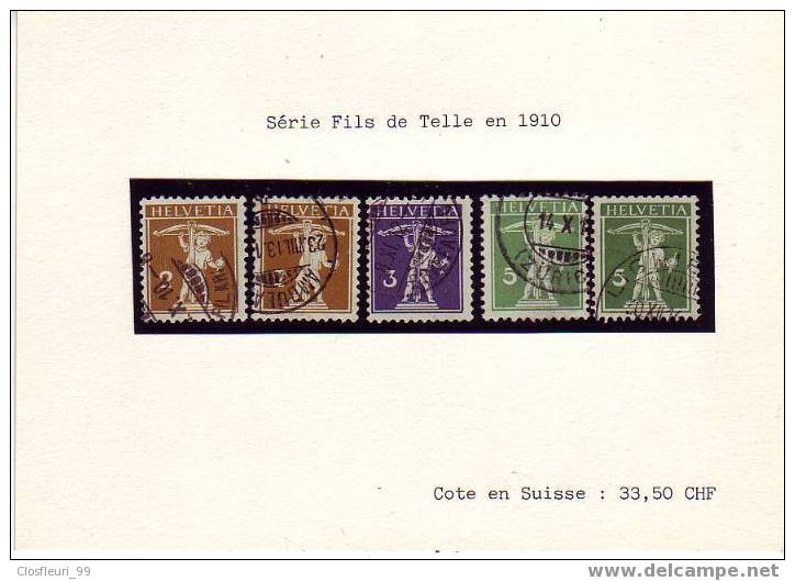 Anciens  40 Timbres Suisses émis Entre 1906 Et 1936, Cachets Ronds. Plus De 50 € De Cote - Usati