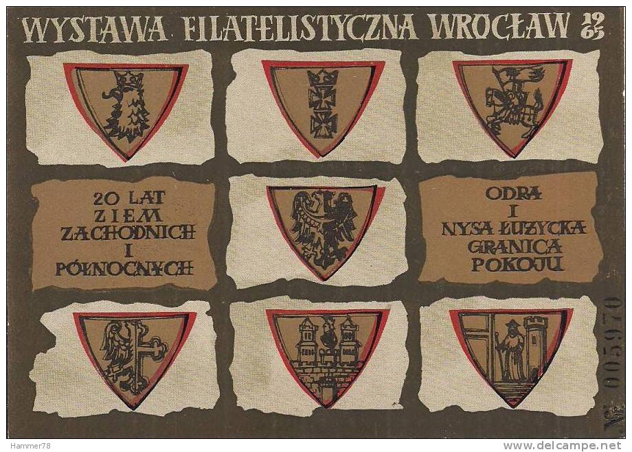 POLAND 1965 PHILATELY EXHIBITION In Wroclaw' 65 MS MNH - Blocks & Kleinbögen